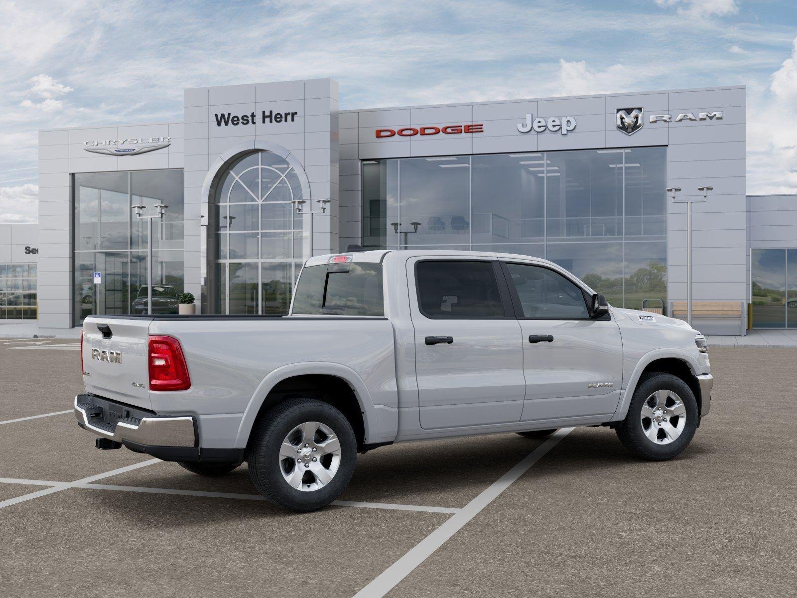 New 2026 Bright White Clearcoat RAM RAM 1500 BIG HORN CREW CAB 4X4 image 4