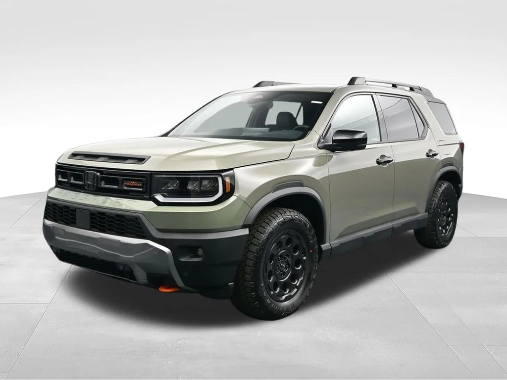 New 2026 Ash Green Metallic Honda TrailSport Elite Blackout image 2