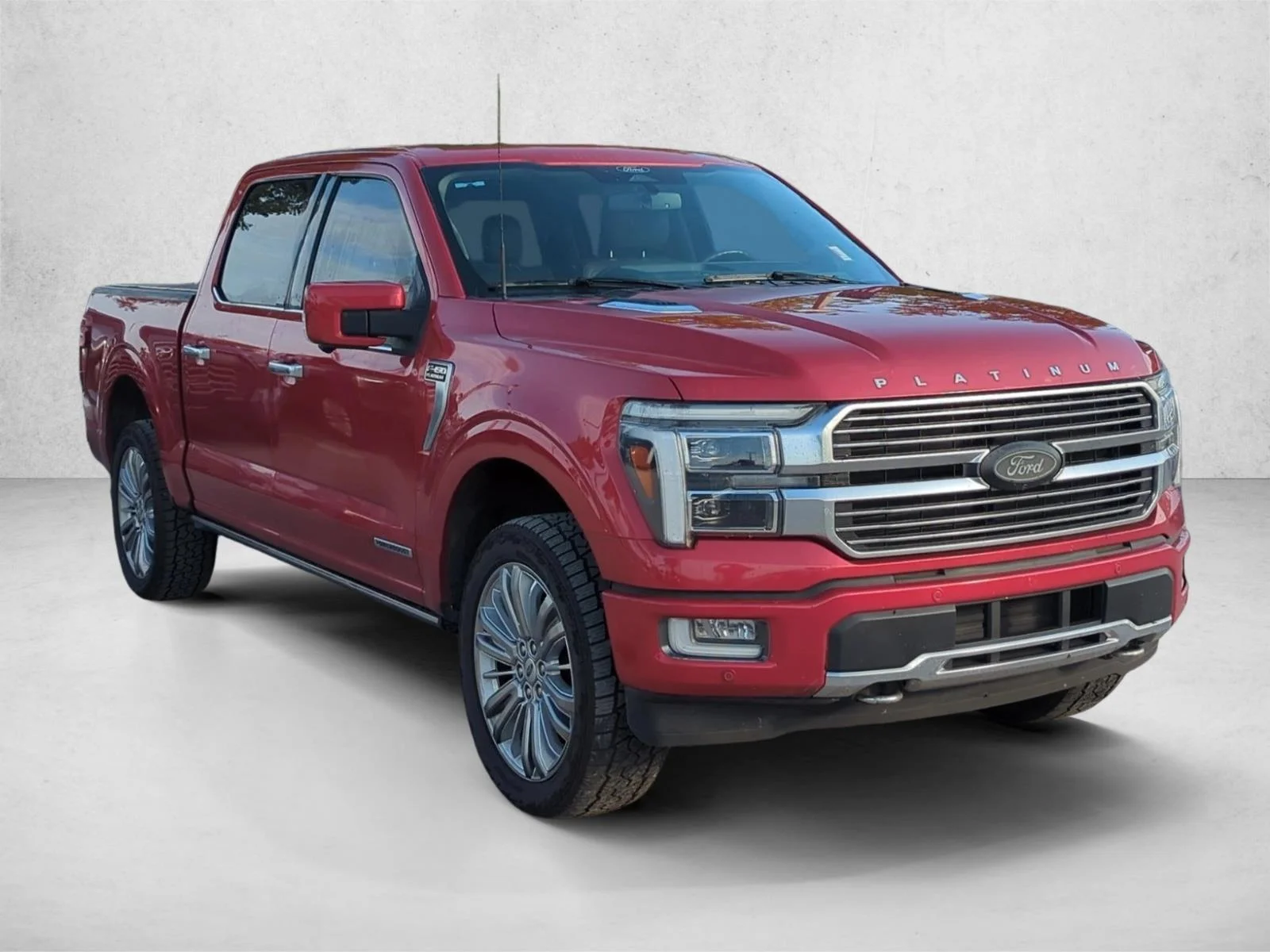 Used 2024 Rapid Red Metallic Tinted Clearcoat Ford Platinum image 3