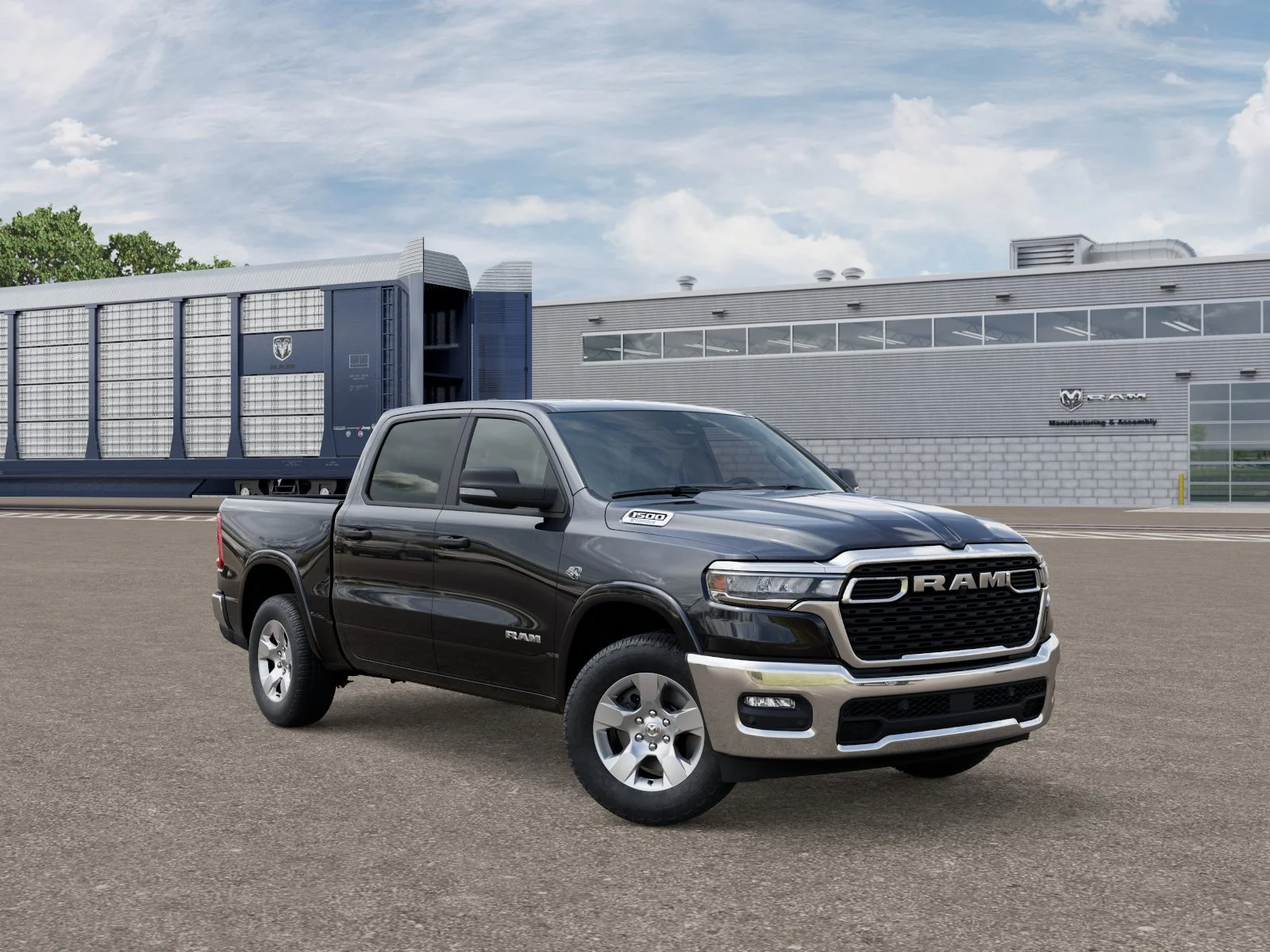 New 2026 Diamond Black Crystal Pearl-Coat Exterior Paint RAM Big Horn image 5