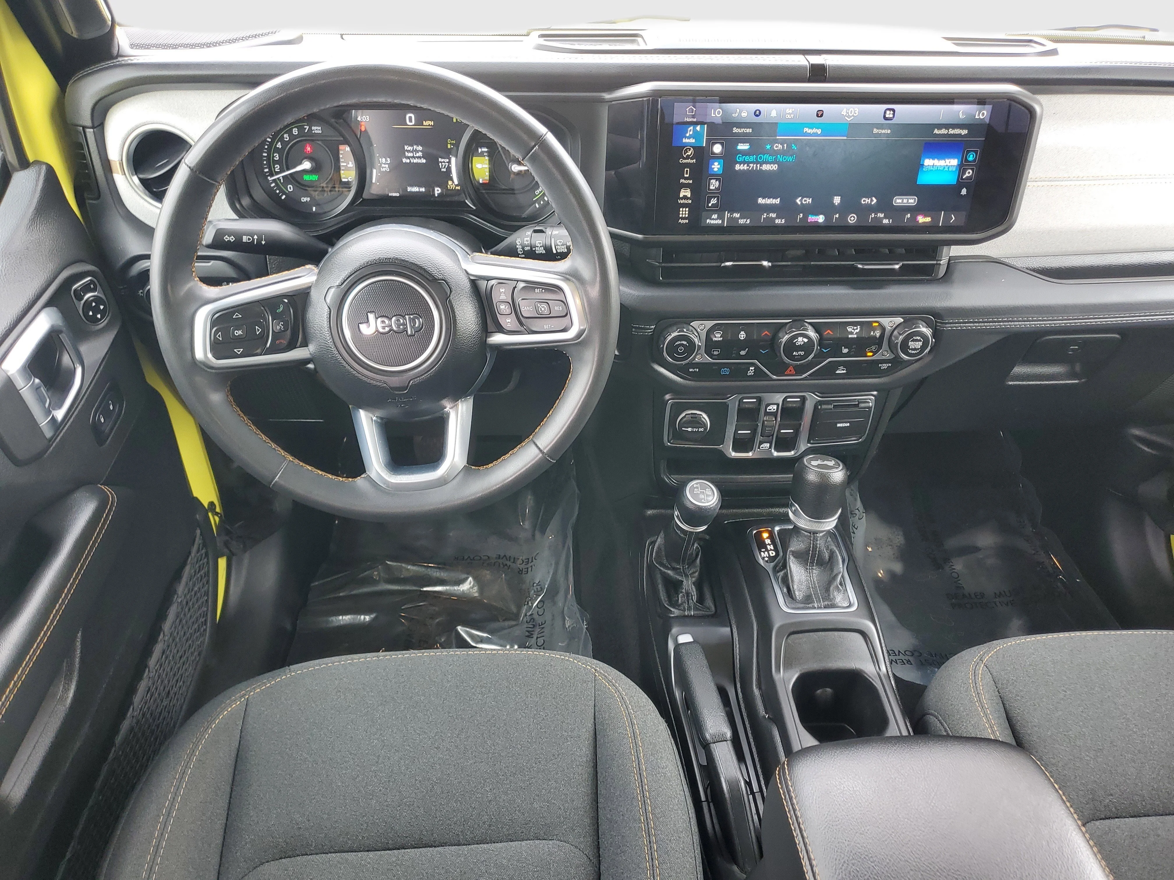 Used 2024 Yellow Jeep Sahara 4xe image 16
