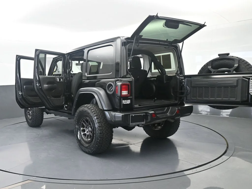 Used 2022 Black Clearcoat Jeep Unlimited Sport image 76