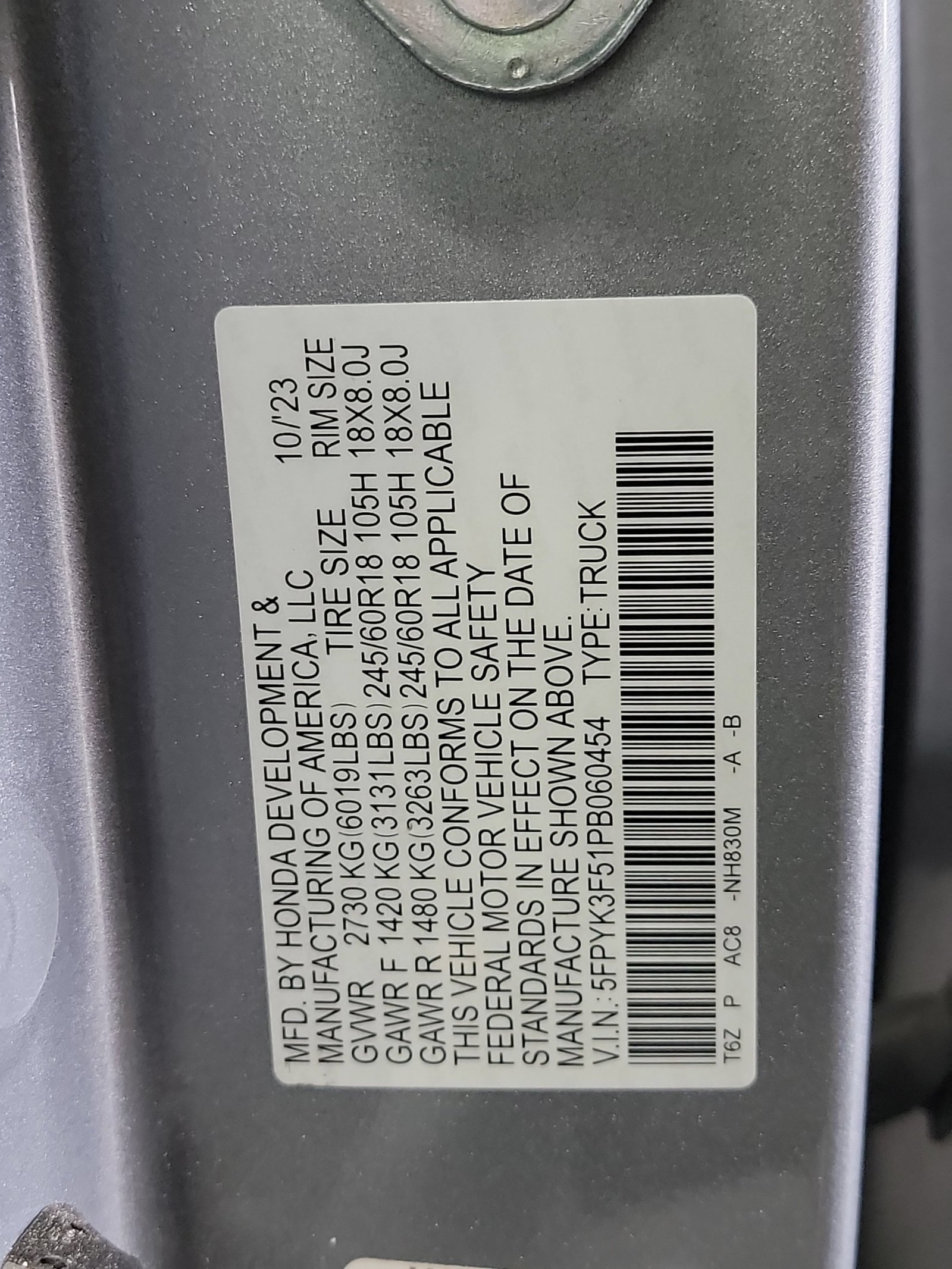 2023 Honda Ridgeline RTL - Photo 63