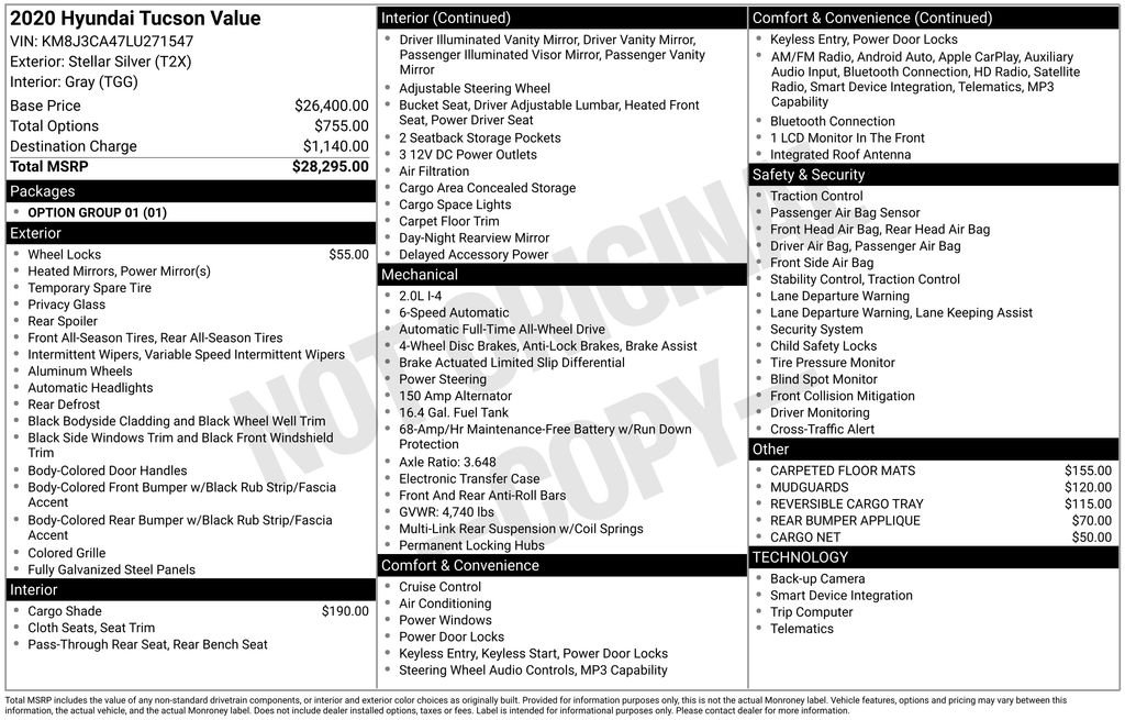 Used 2020 Silver Hyundai Value image 29