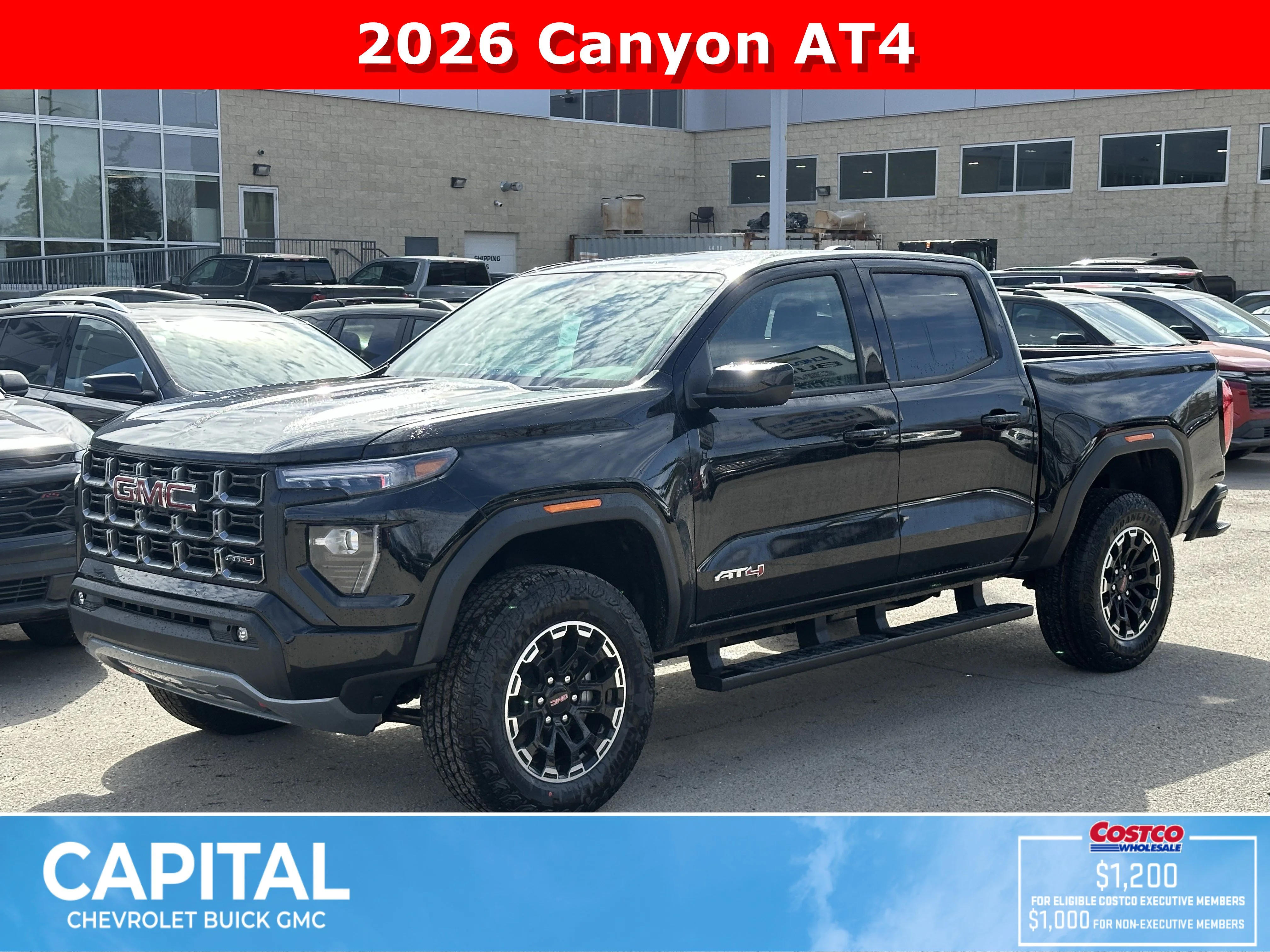 New 2026 Onyx Black GMC AT4 image 1