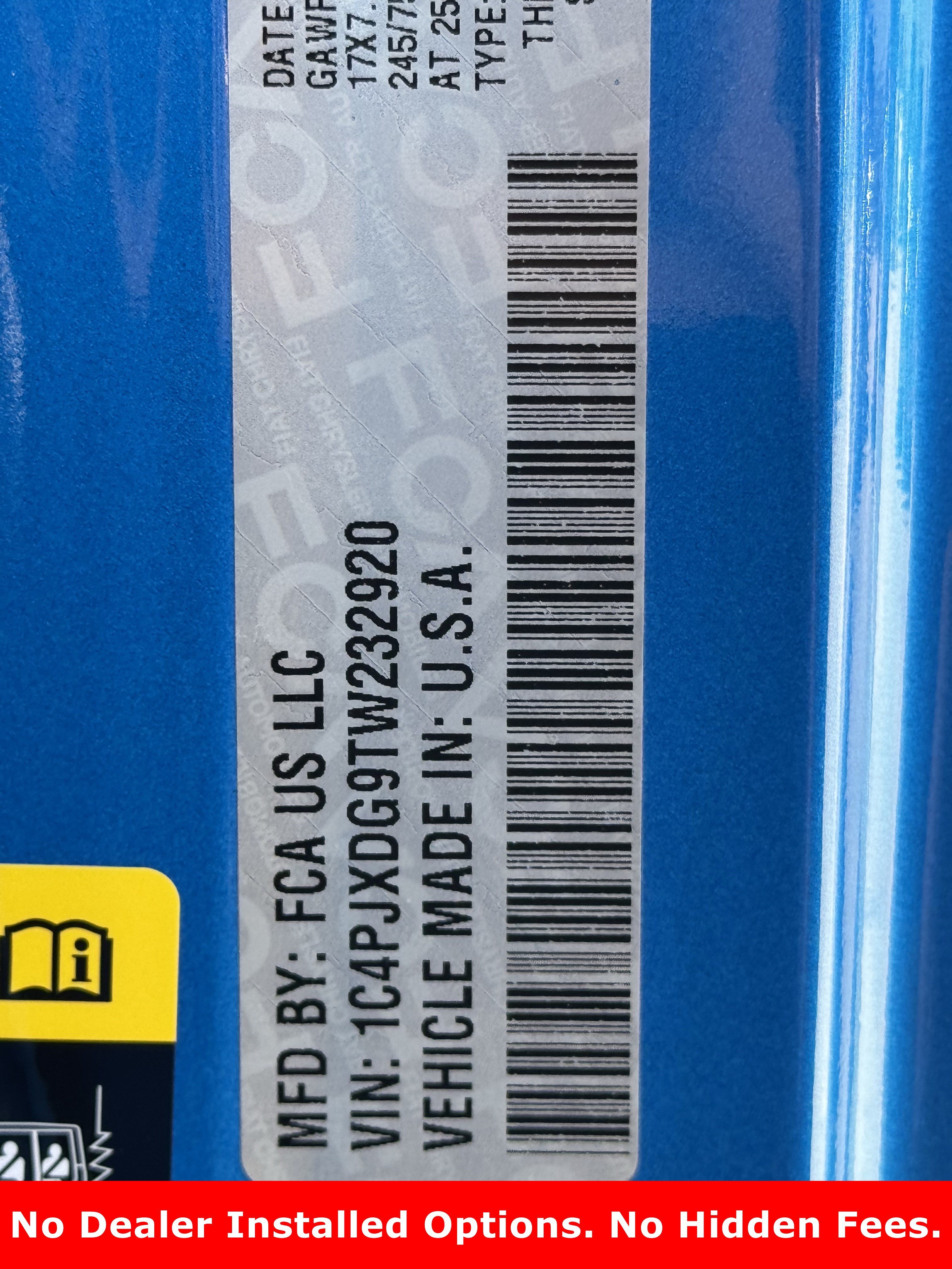 New 2026 Hydro Blue Pearl-Coat Exterior Paint Jeep Sport image 21