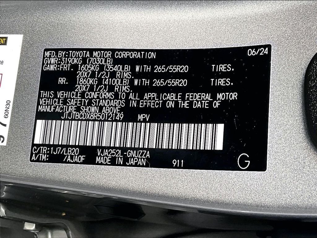 Used 2024 Silver Lexus 550 Premium+ image 37