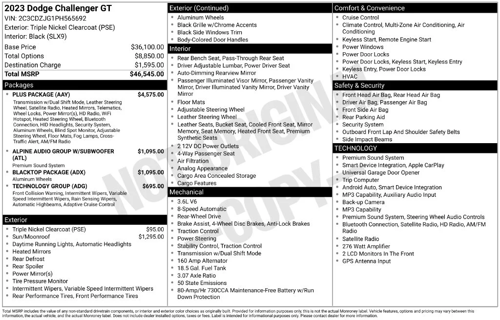 Used 2023 Silver Dodge GT image 5