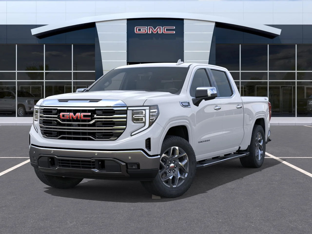 New 2026 Glacier White Tricoat GMC SLT image 26