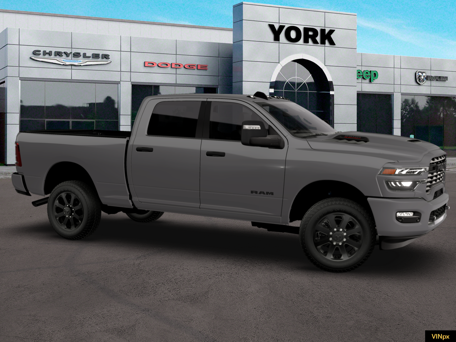 New 2026 Ceramic Gray Clear-Coat Exterior Paint RAM BIG HORN image 22