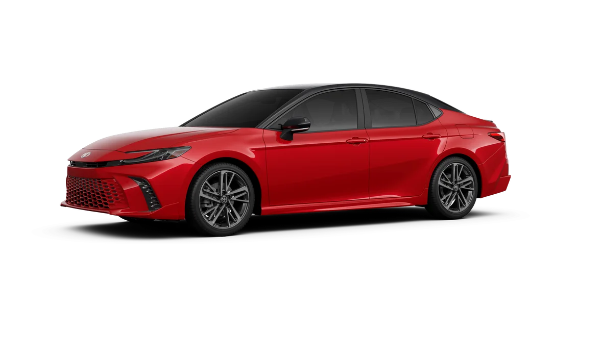 New 2026 Supersonic Red with Midnight Black Metallic roof Toyota XSE image 46