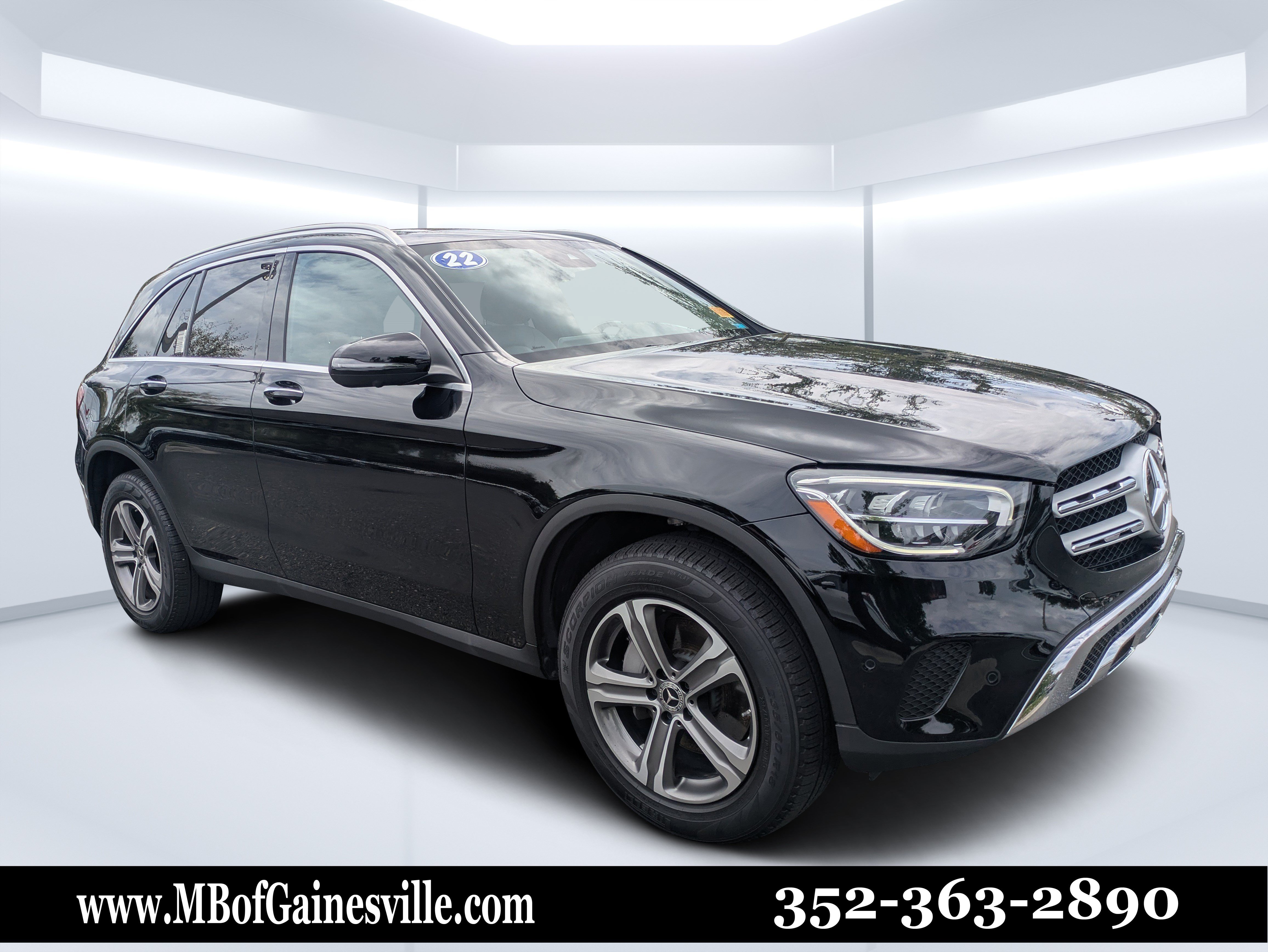 Certified Used 2022 Black Mercedes-Benz GLC 300 image 1