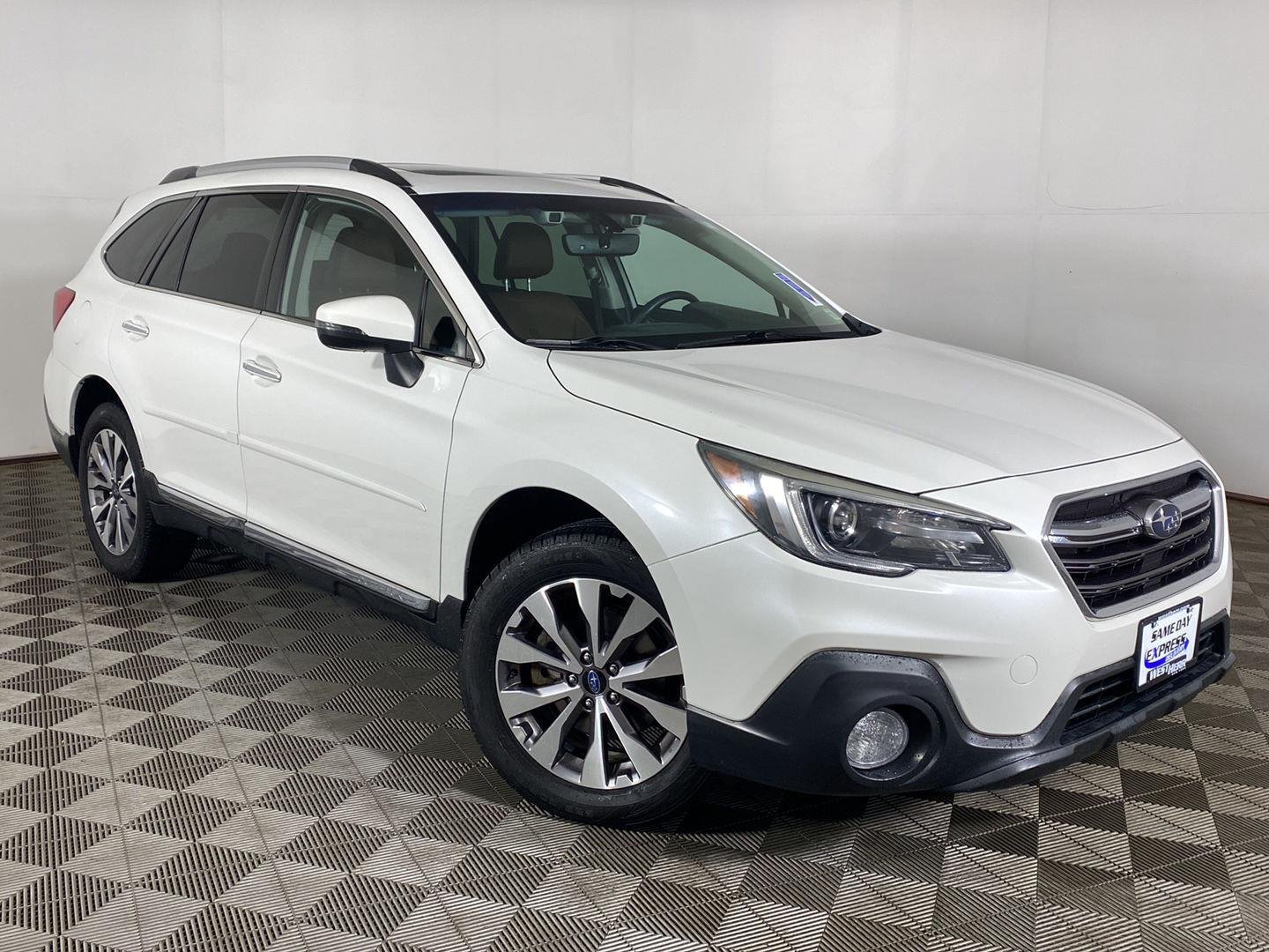Used 2019 Crystal White Pearl Subaru Touring image 1