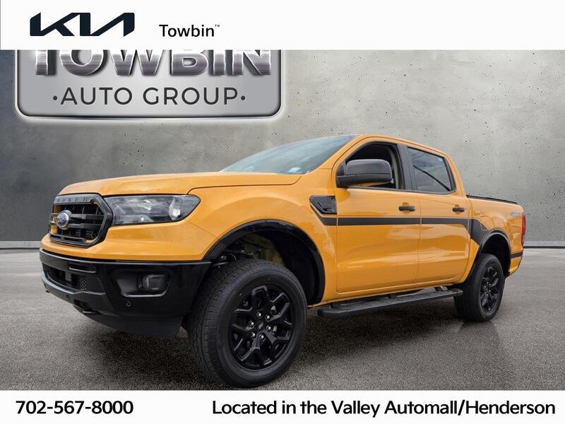 Used 2022 Orange Metallic FORD XLT 4WD SUPERCREW 5