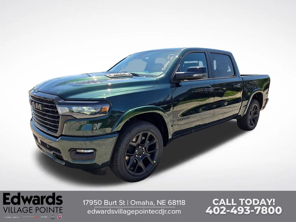 New 2026 Serrano-Green Metallic Exterior Paint RAM Laramie image 7