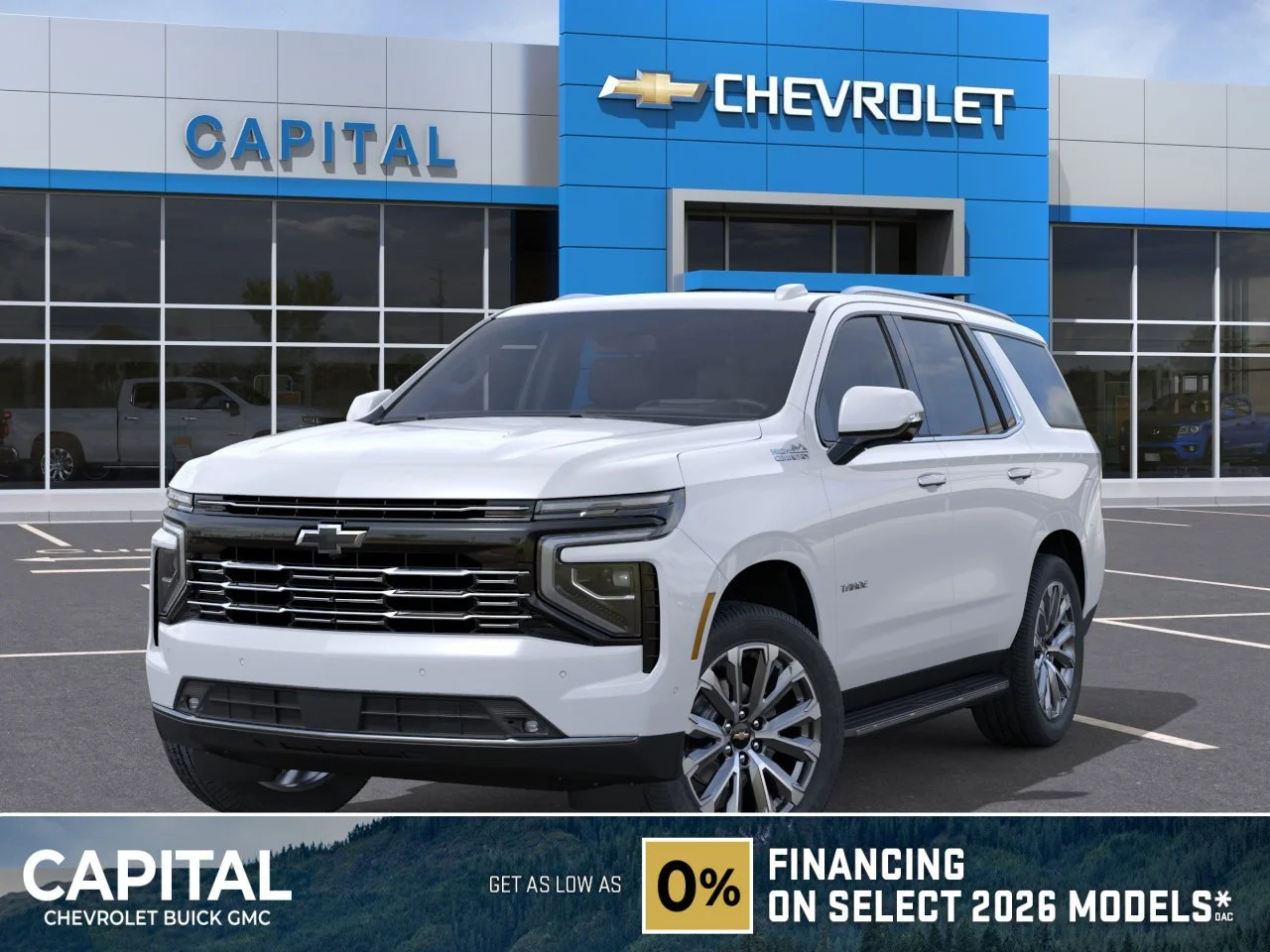 New 2026 Polar White Tricoat Chevrolet High Country image 1