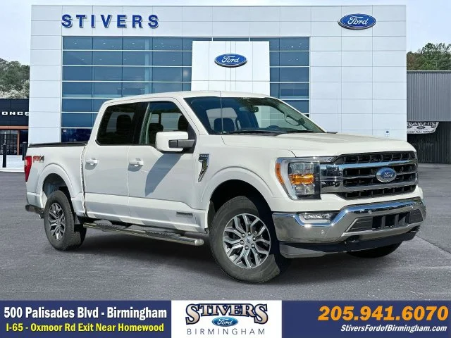Certified Used 2022 White Ford Lariat image 1