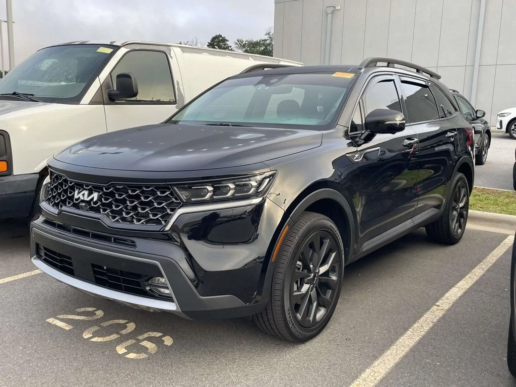Used 2023 Ebony Black Kia X-Line SX Prestige image 2