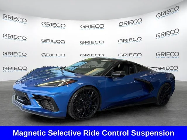 Certified Used 2021 Blue Chevrolet Stingray image 3