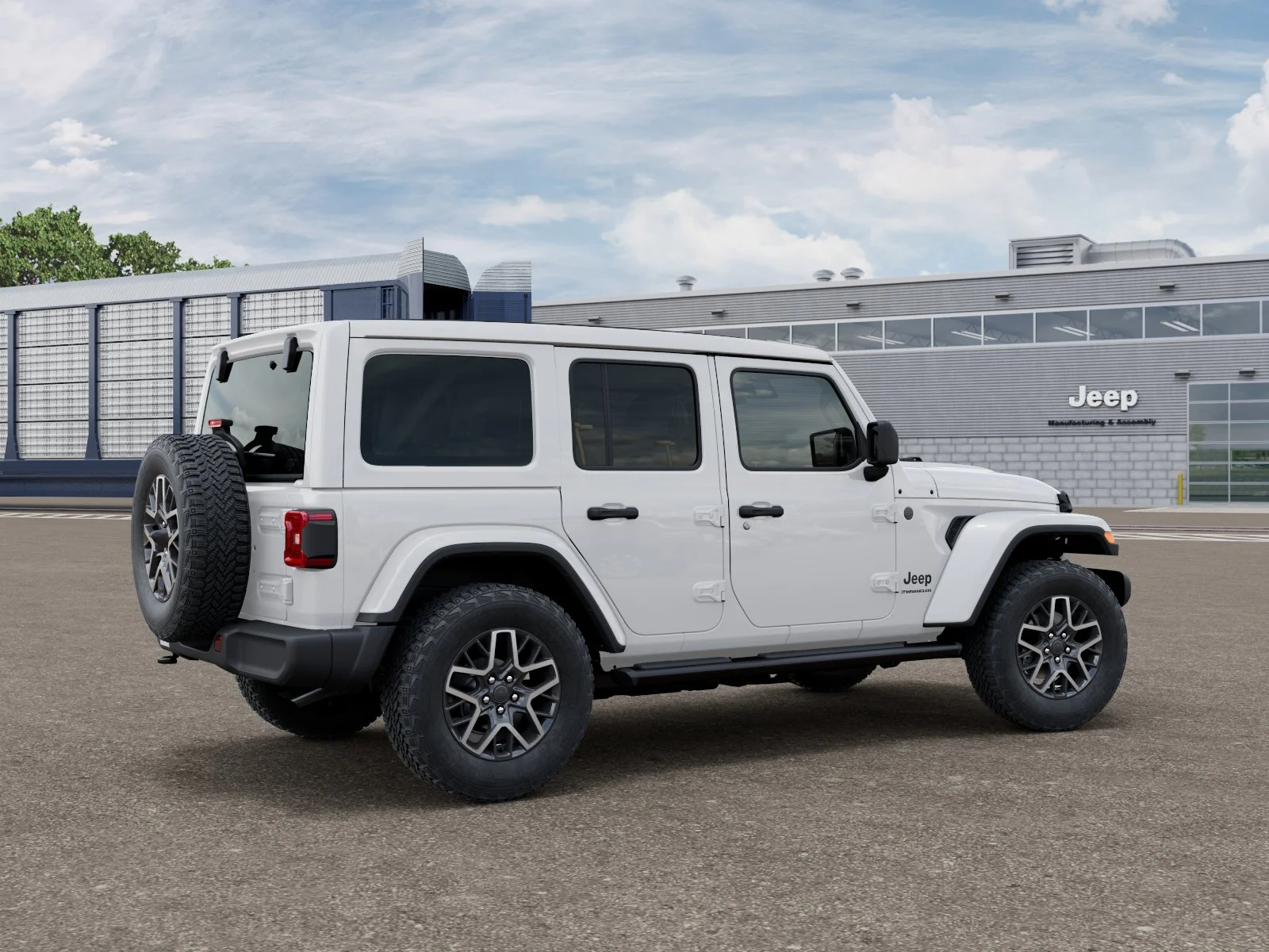 New 2027 Bright White Clear-Coat Paint Jeep Sahara image 4