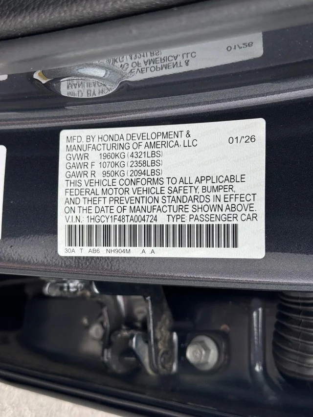 Certified Used 2026 Meteorite Gray Metallic Honda SE image 27