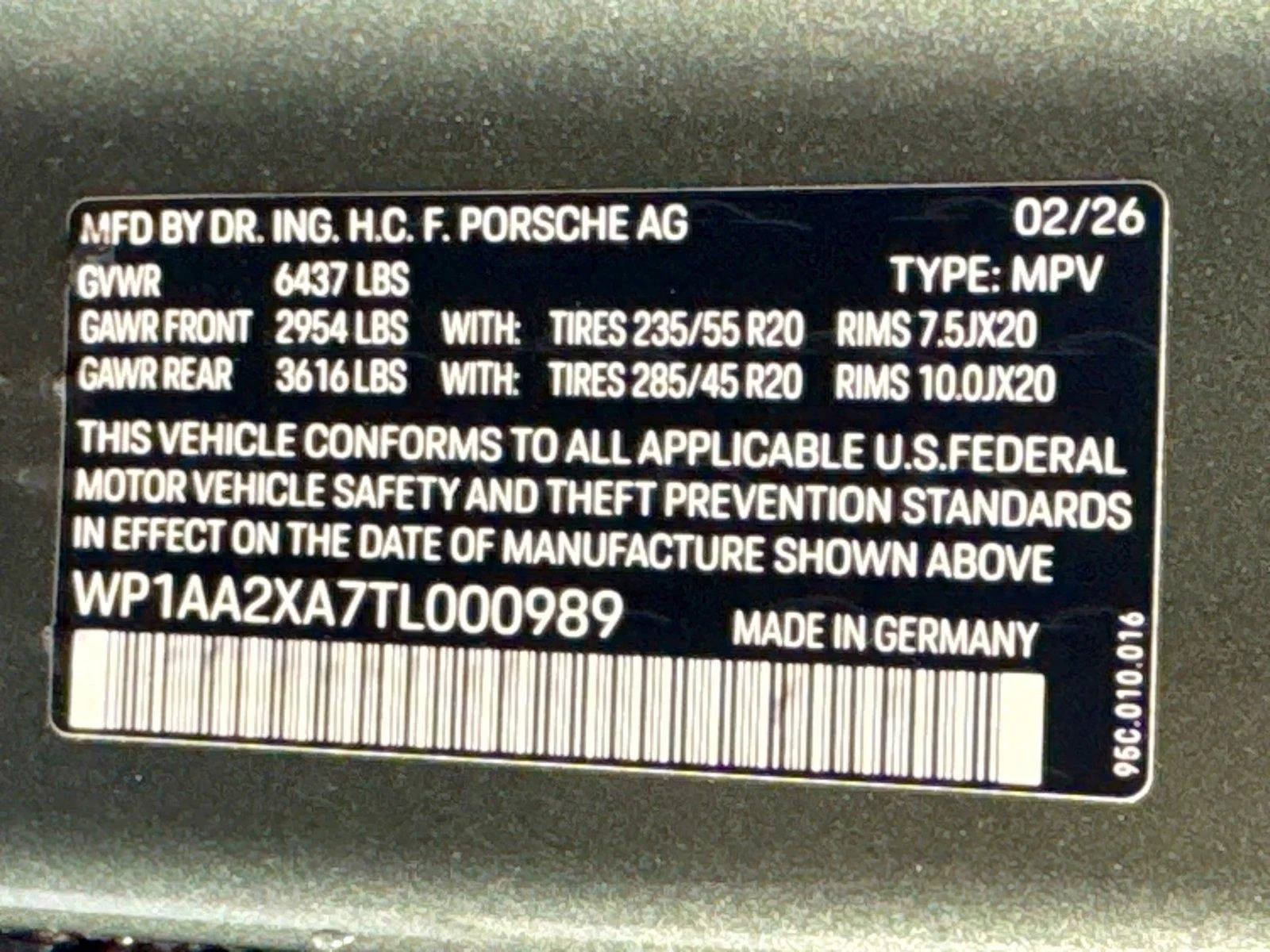 New 2026 Aventurine Green Metallic Porsche Electric 4 image 27