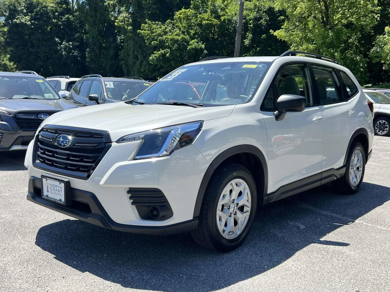 Used 2023 Crystal White Pearl Subaru Base image 2