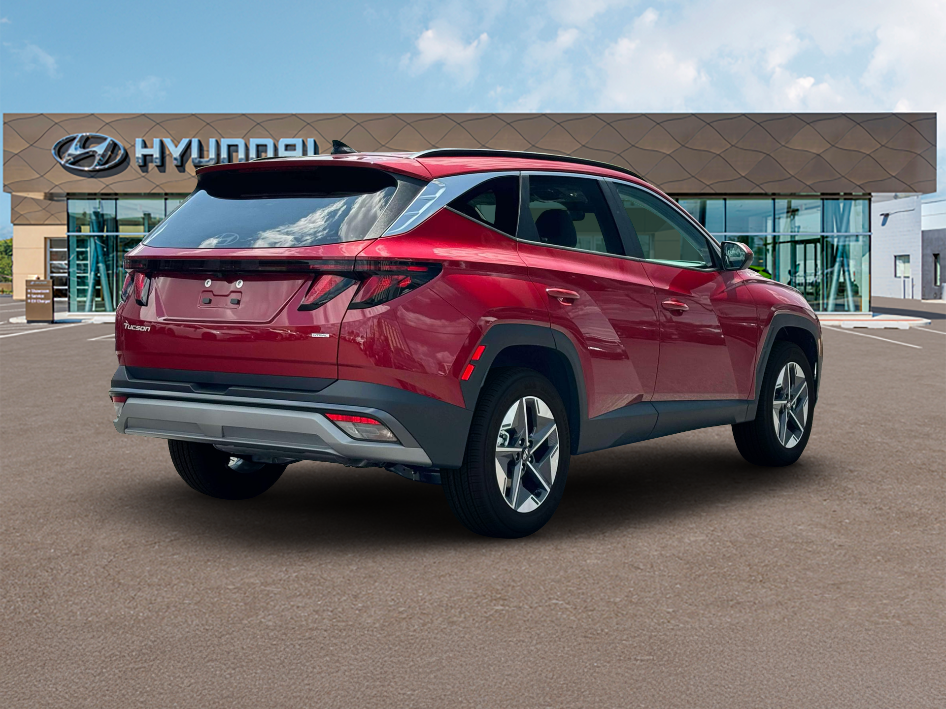 New 2025 Red Hyundai SEL AWD image 7