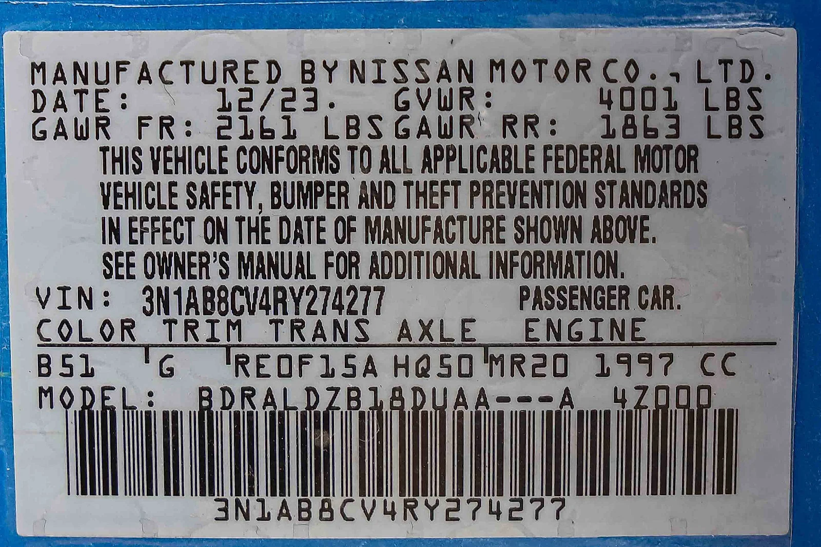 Used 2024 Electric Blue Metallic Nissan SV image 19