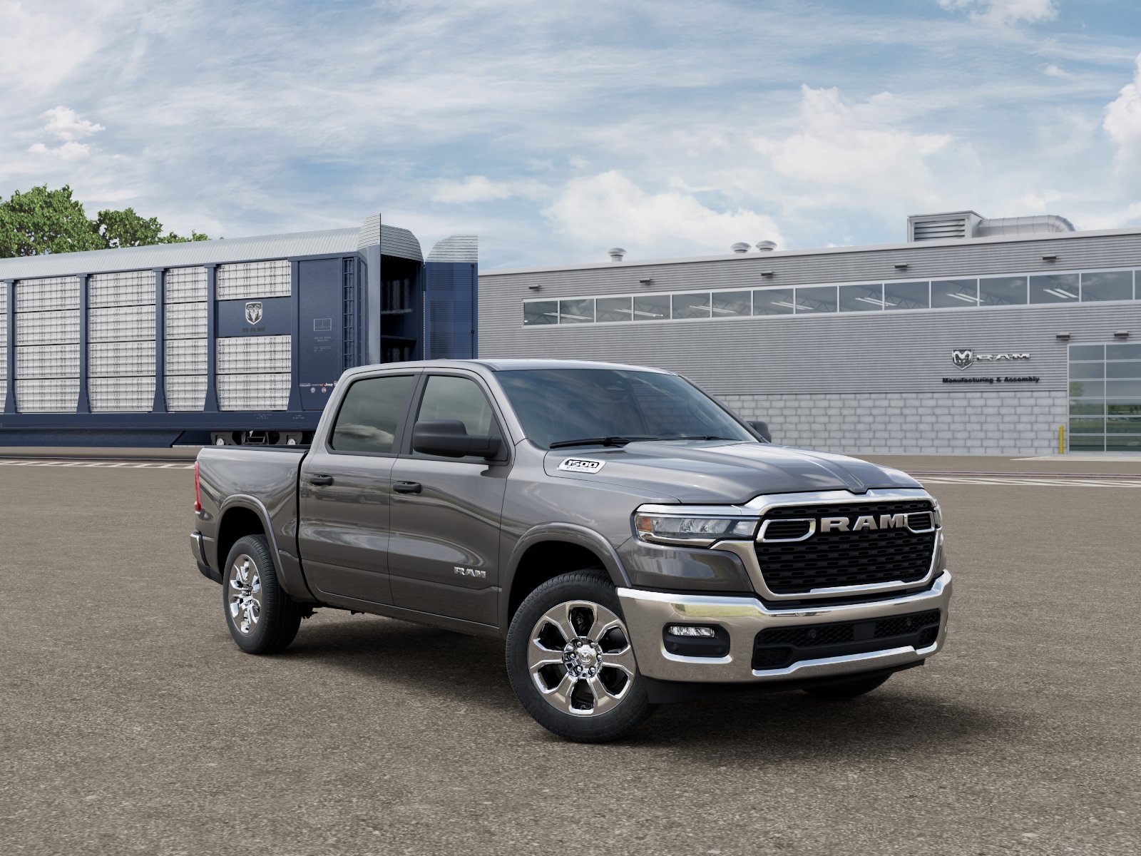 New 2026 Granite Crystal Metallic Clear-Coat Exterior Paint RAM Big Horn/Lone Star image 3