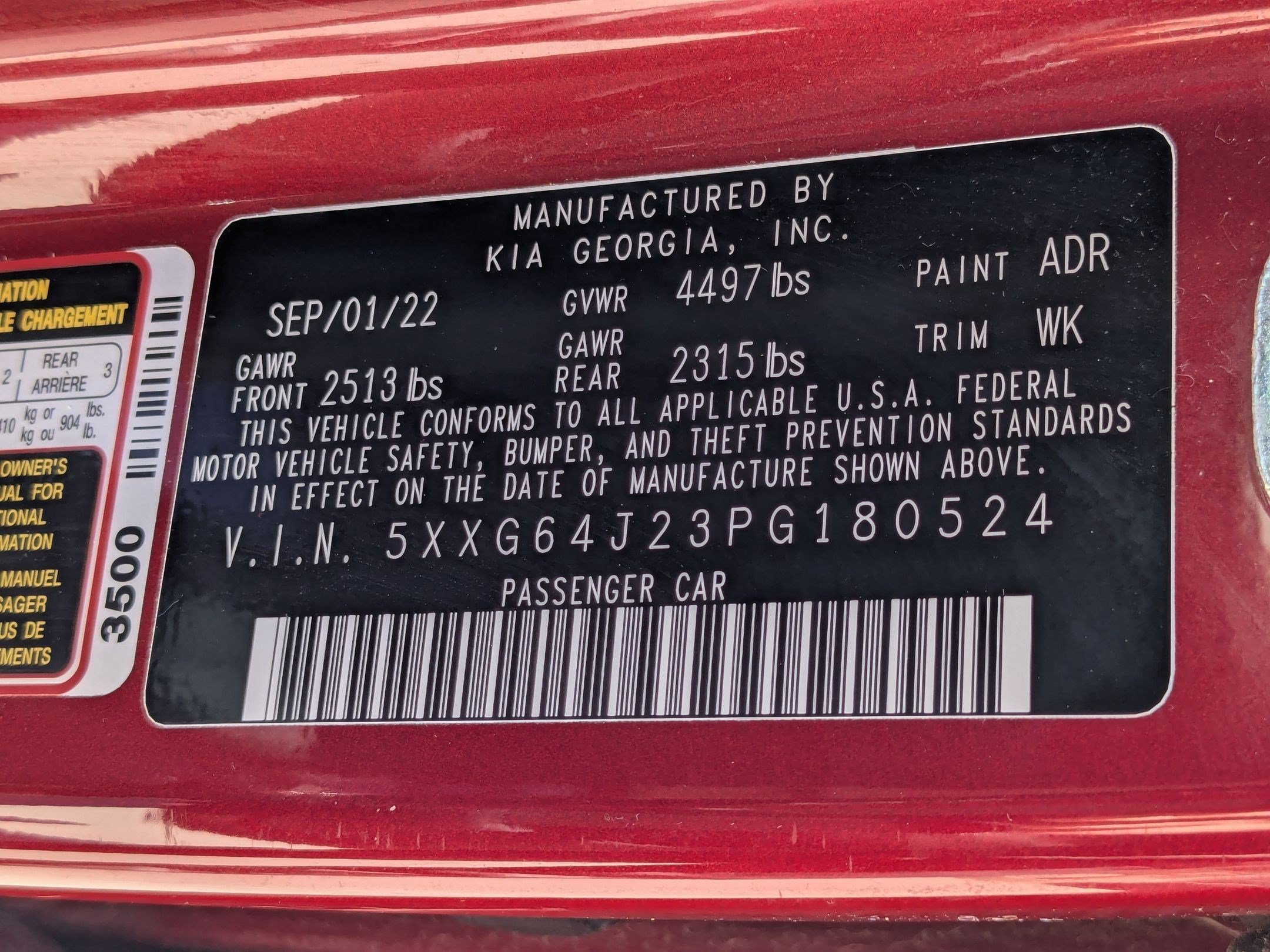 Used 2023 Passion Red Kia GT-Line image 31