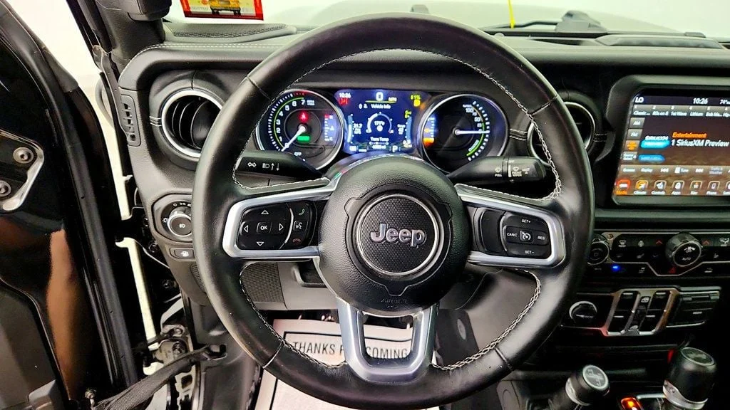 Used 2021 Black Clearcoat Jeep Unlimited Sahara 4xe w/ Cold Weather Group & Keyless Entry image 15