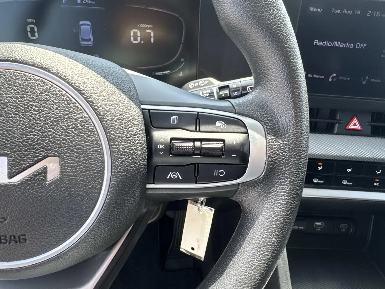 Certified Used 2023 Gray Kia LX AWD image 23