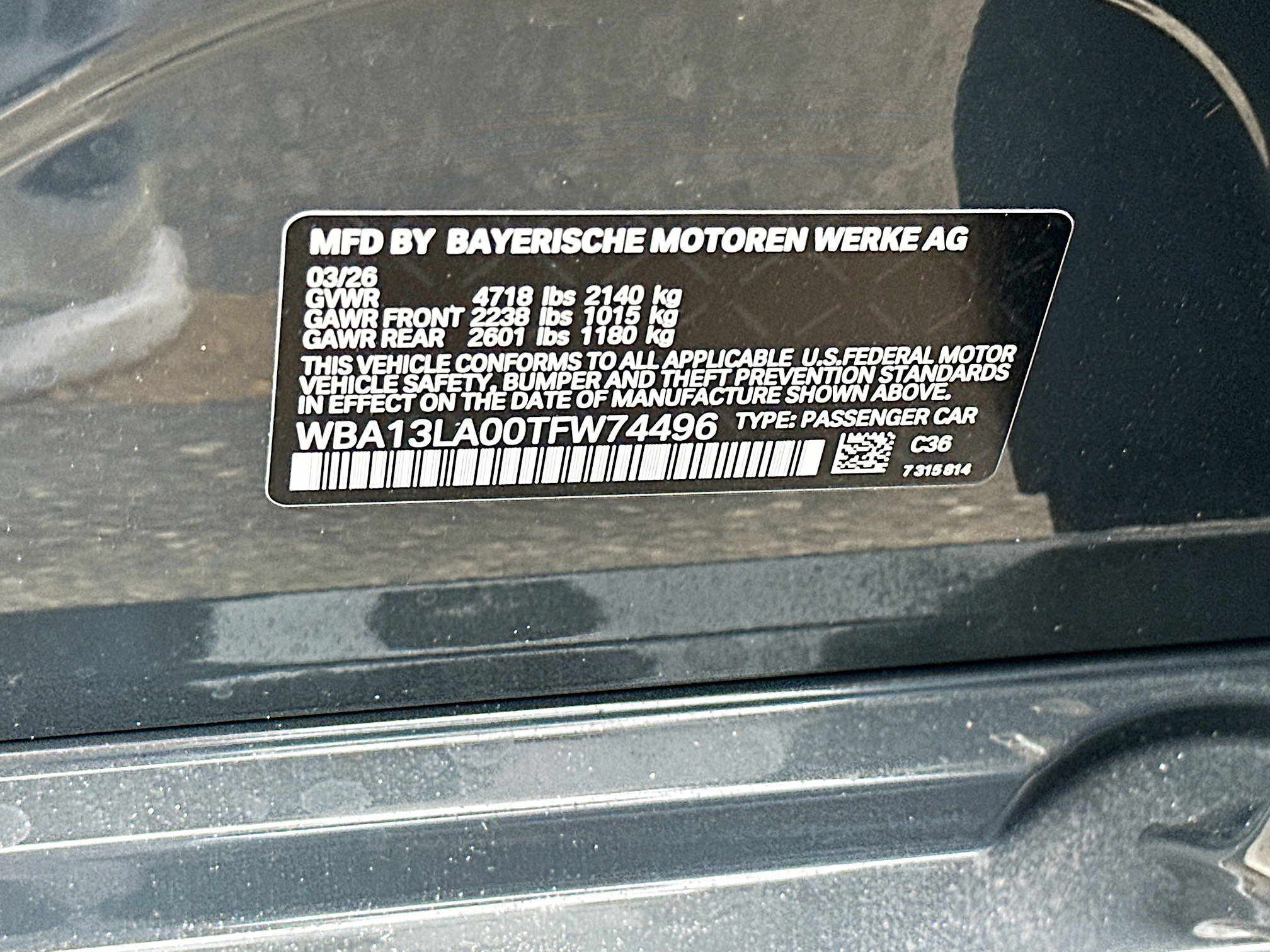 New 2026 Dravit Grey Metallic BMW 330i image 22