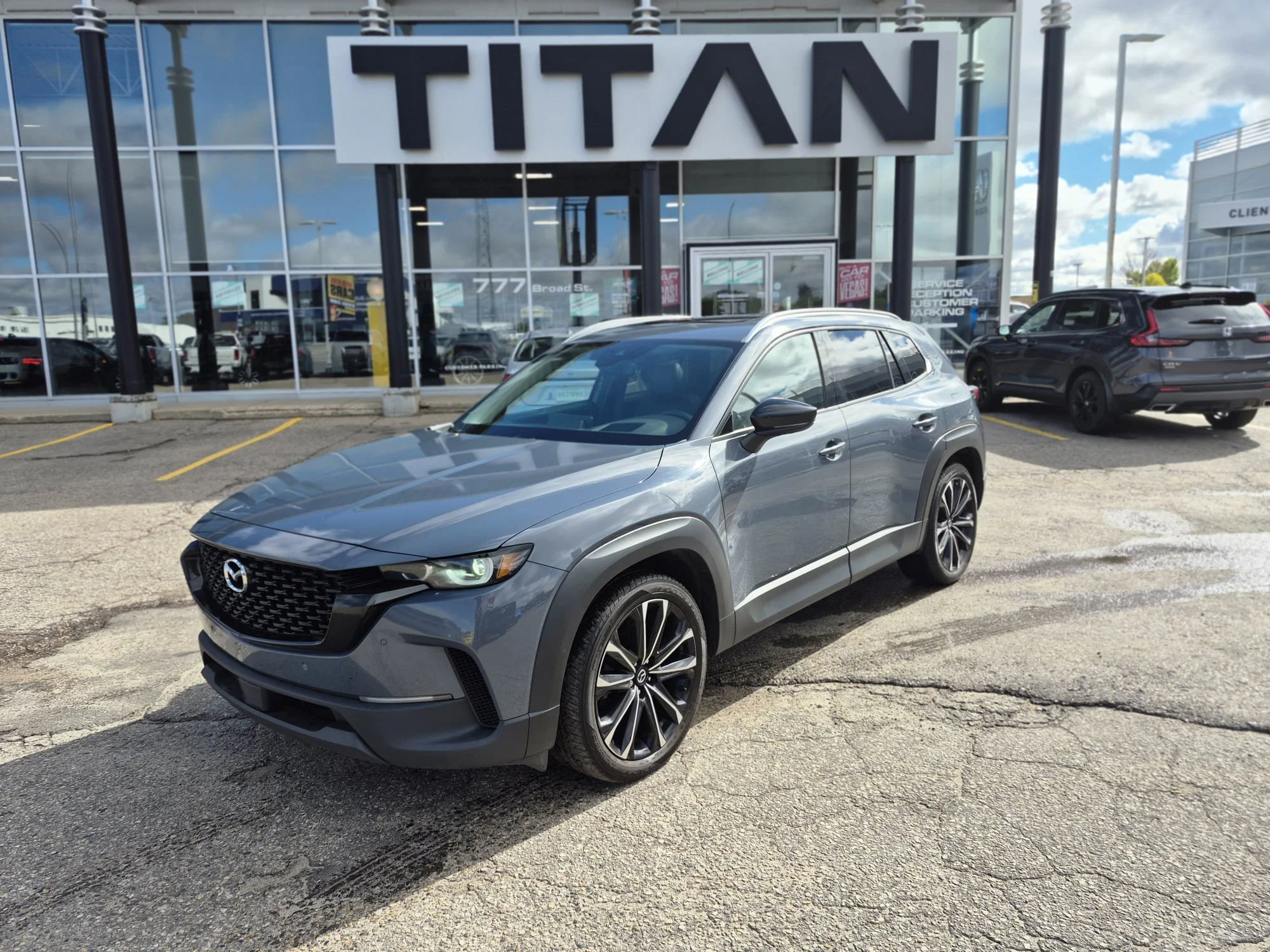 Used 2023 Polymetal Grey Metallic Mazda GT AWD*Cooled Leather | Pano Roof | Nav | 360 Cam | Htd Wheel | Adaptive Cruise | Lane Keep Assist image 2