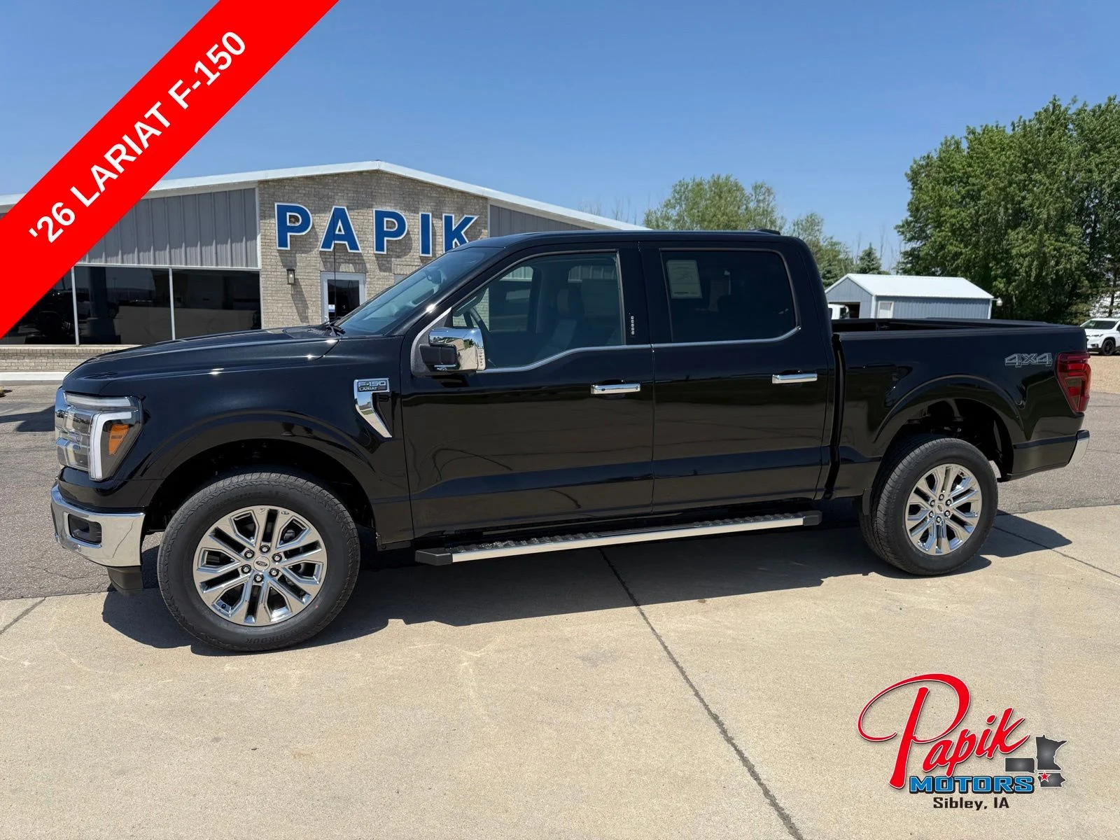 New 2026 Agate Black Metallic Ford Lariat® image 1