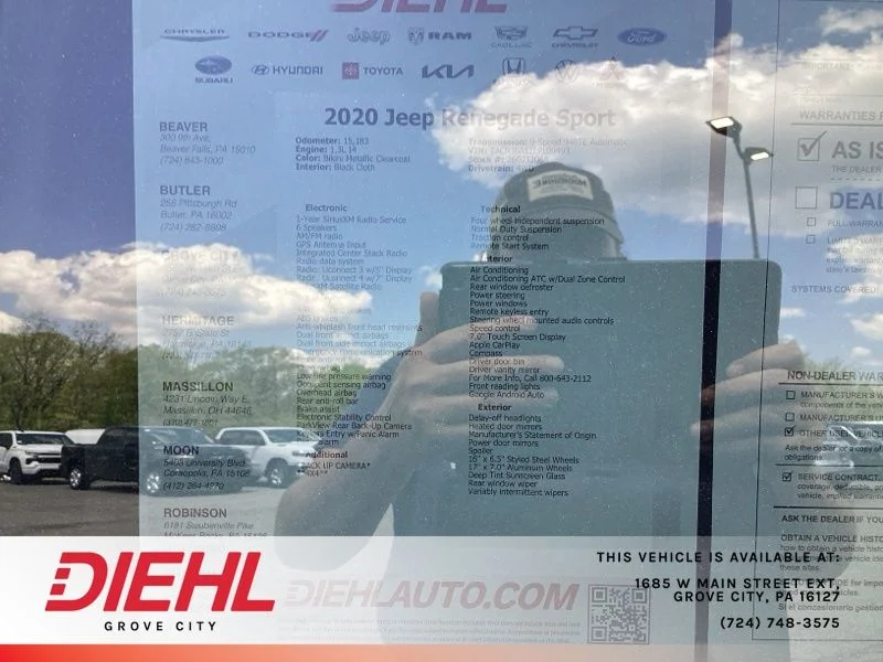 Used 2020 Teal Jeep Sport image 14