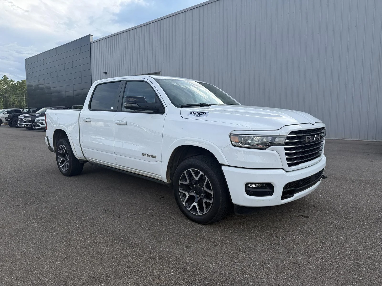 Used 2025 Bright White Clearcoat Ram Laramie image 3