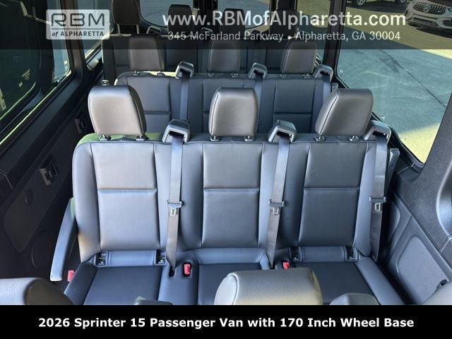 New 2026 Obsidian Black Metallic Mercedes-Benz 170 Wheel Base 15 Passenger image 31