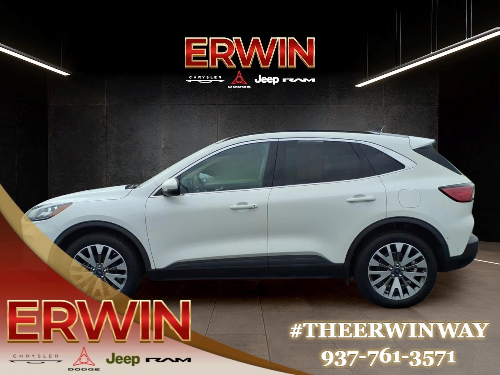 Used 2020 Star White Metallic Tri-Coat Ford Titanium image 4