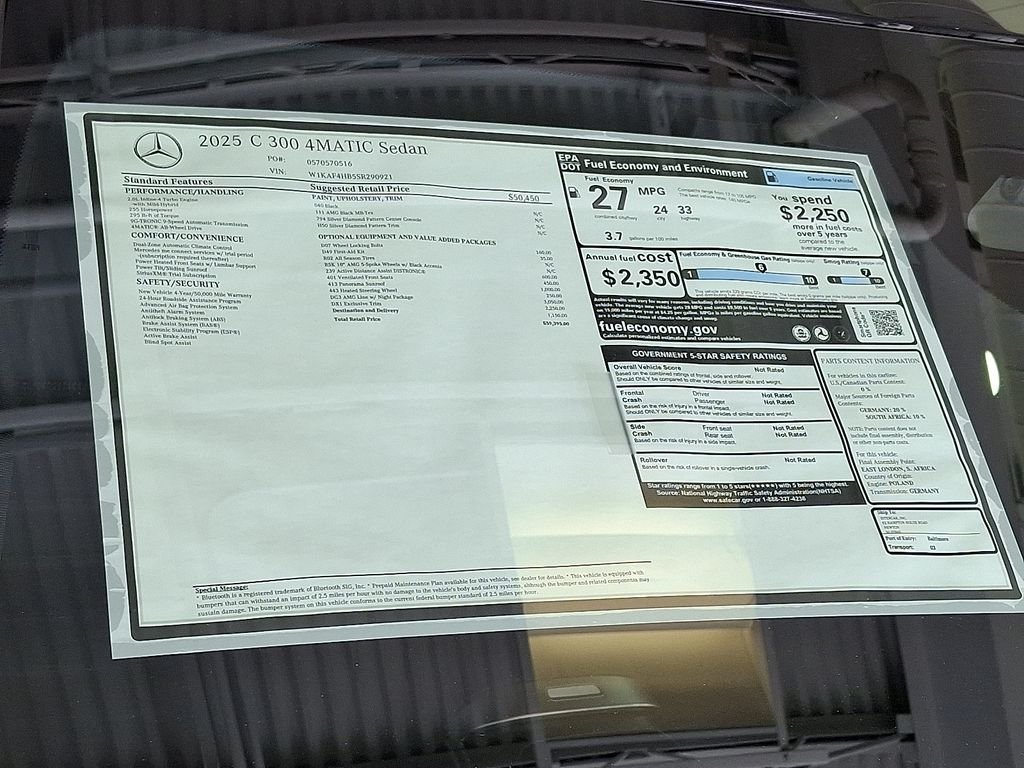 2025 Mercedes-Benz C-Class Sedan C 300 - Photo 27