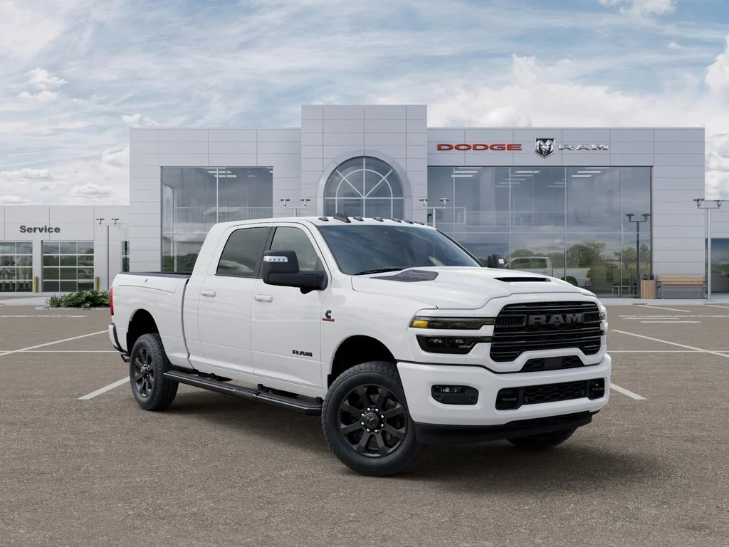 New 2026 Bright White Clear-Coat Exterior Paint RAM Laramie image 5