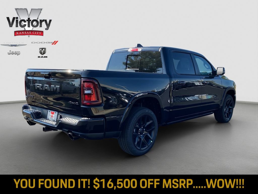 New 2026 Diamond Black Crystal Pearl-Coat Exterior Paint RAM Laramie image 7