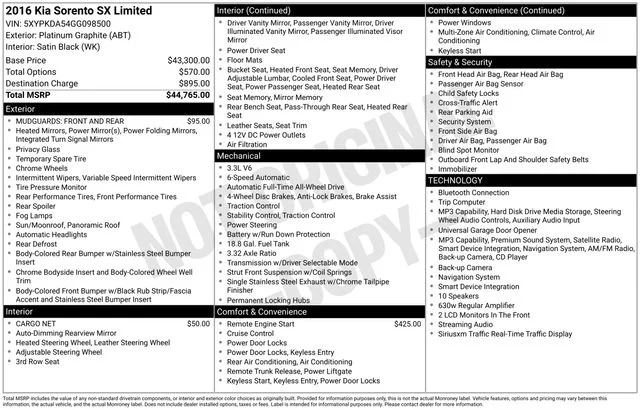 Used 2016 Gray Kia SX Limited image 22