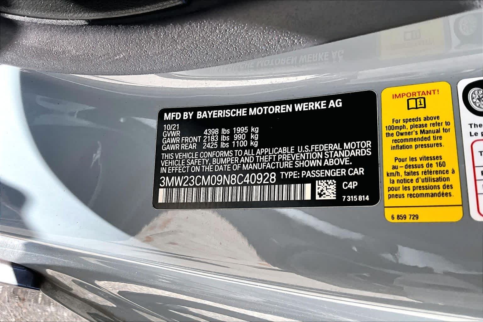 Used 2022 Brooklyn Grey Metallic BMW 230i image 34
