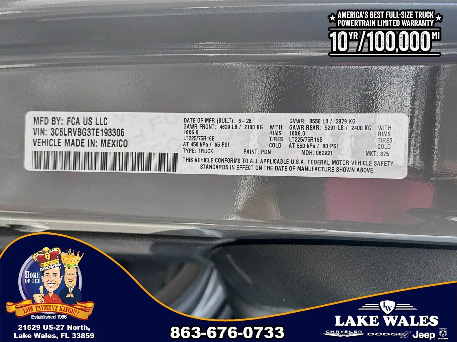 New 2026 Ceramic Gray Clear-Coat Exterior Paint RAM  image 26