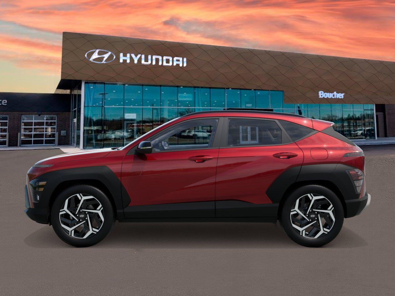 New 2027 Ultimate Red Metallic Hyundai SEL Premium FWD image 3