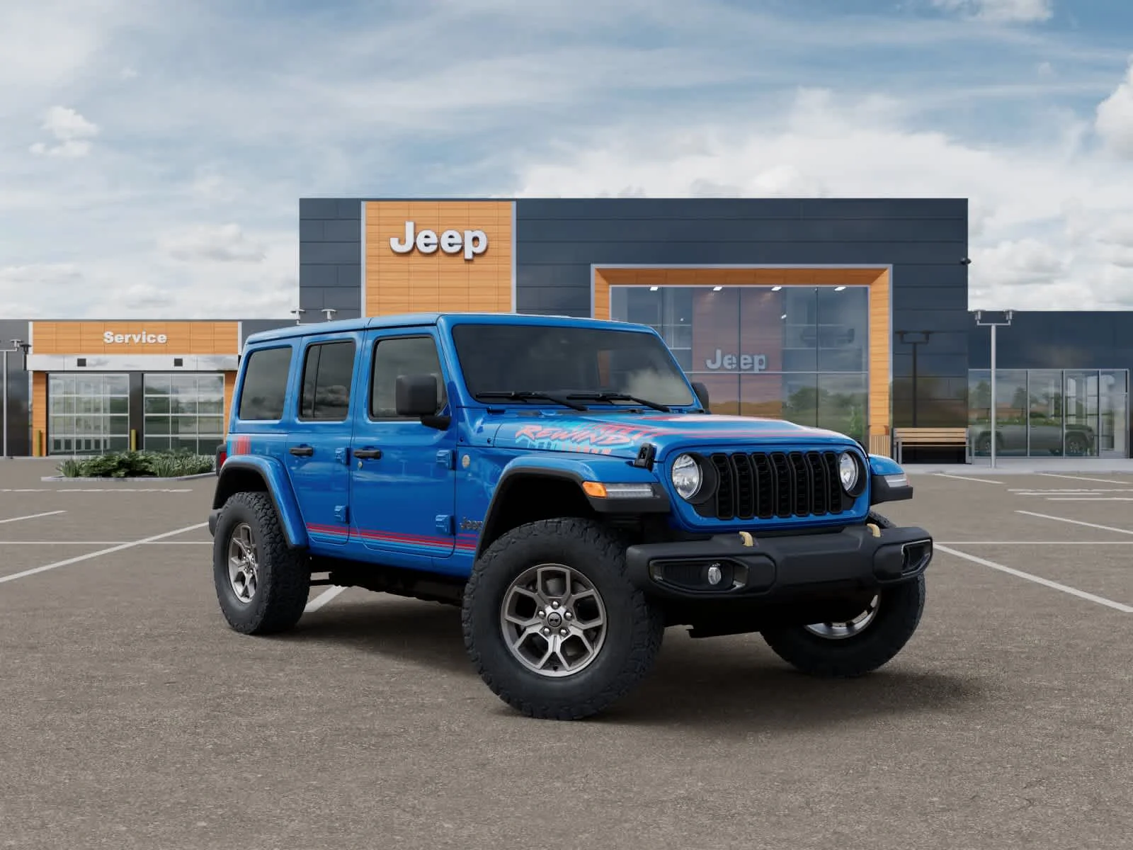 New 2026 Hydro Blue Pearlcoat Jeep Rewind image 5