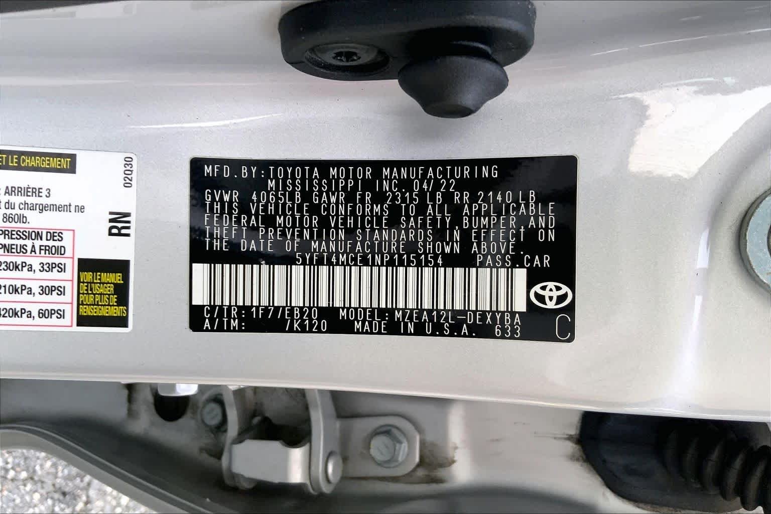Used 2022 Classic Silver Metallic Toyota XSE image 31