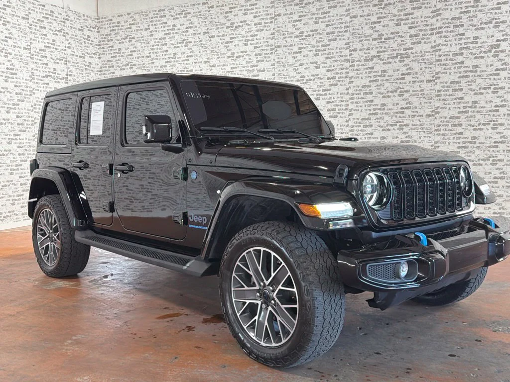 Used 2024 Black Clearcoat Jeep High Altitude 4xe image 1
